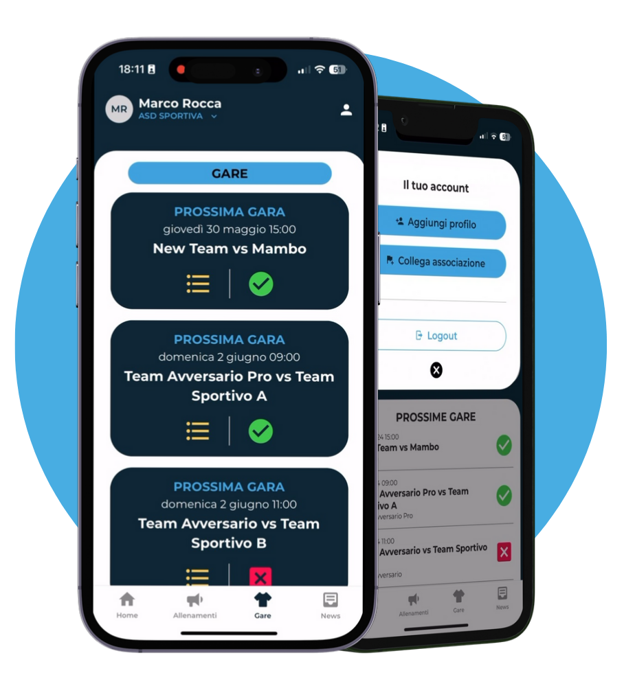 App My Team - management dello sport